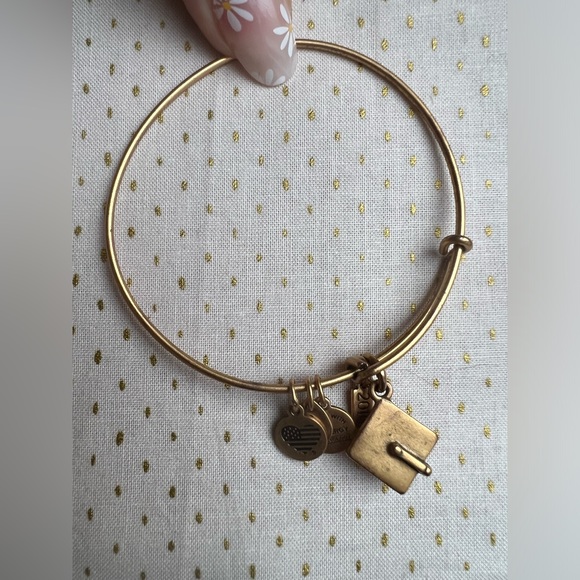 Graduation Cap Gold Bangle | Grad Alex and Ani - Picture 2 of 4